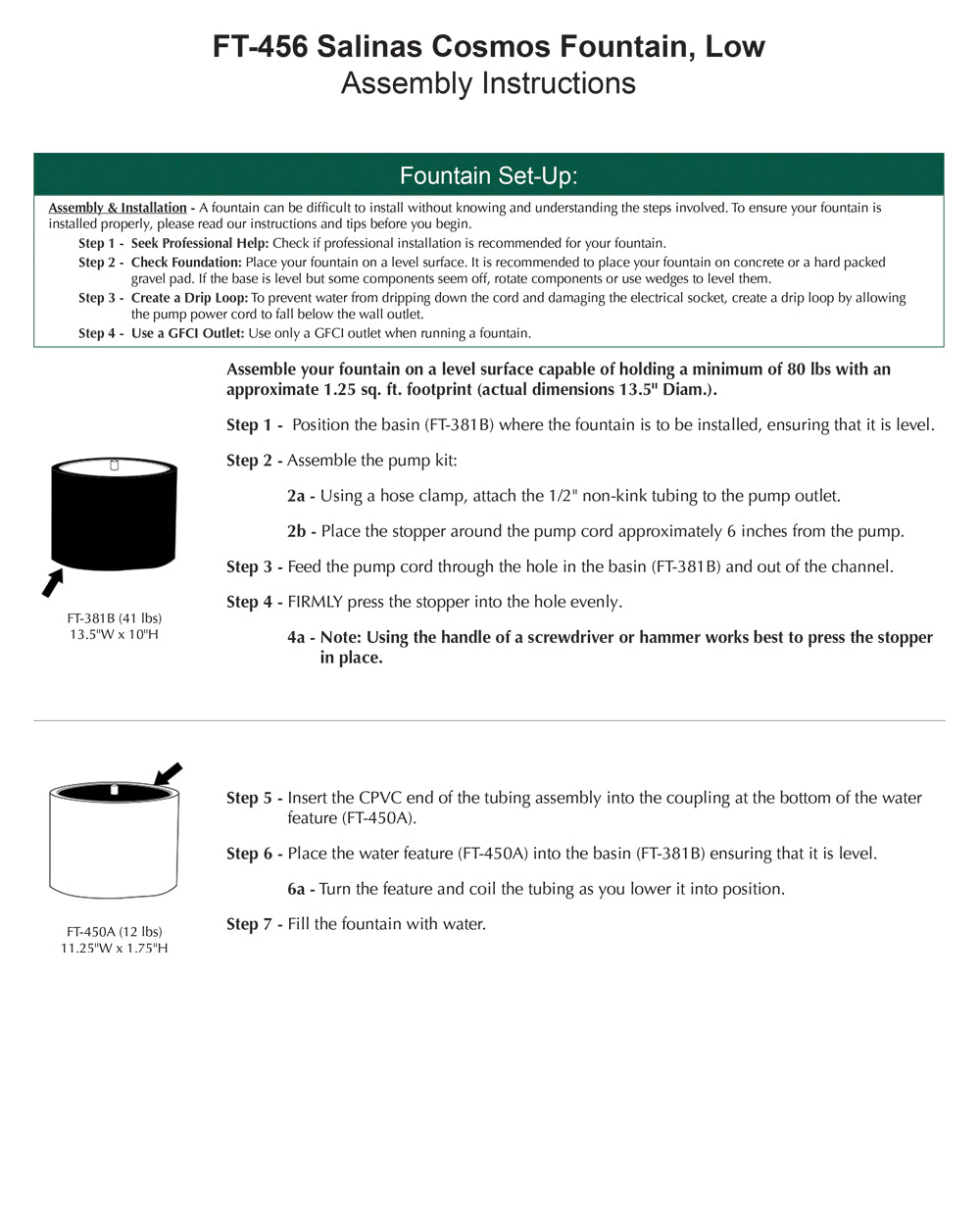 Salinas Cosmos Fountain - Low