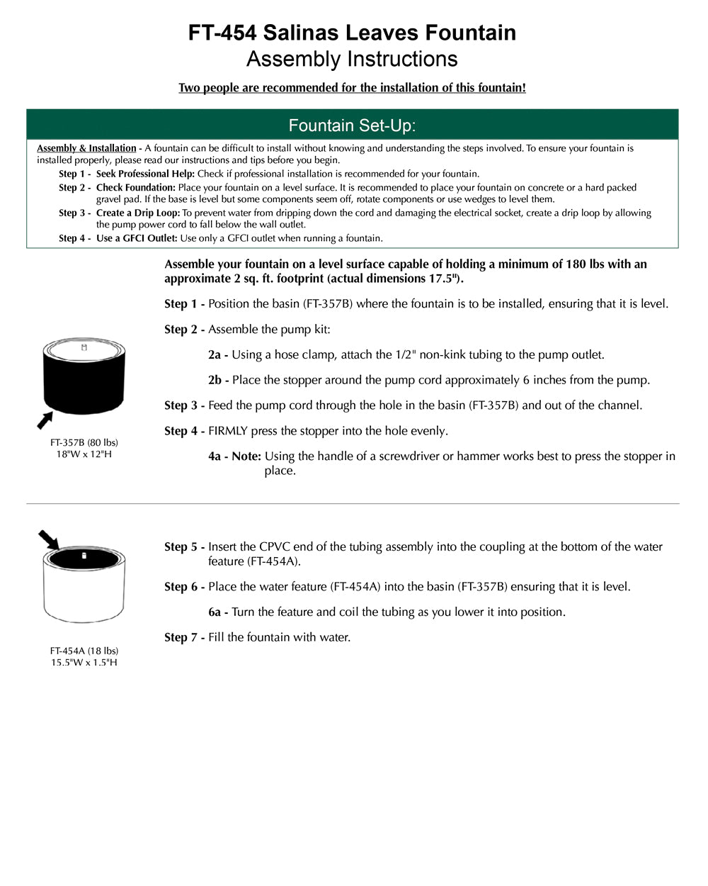 Salinas Leaves Fountain