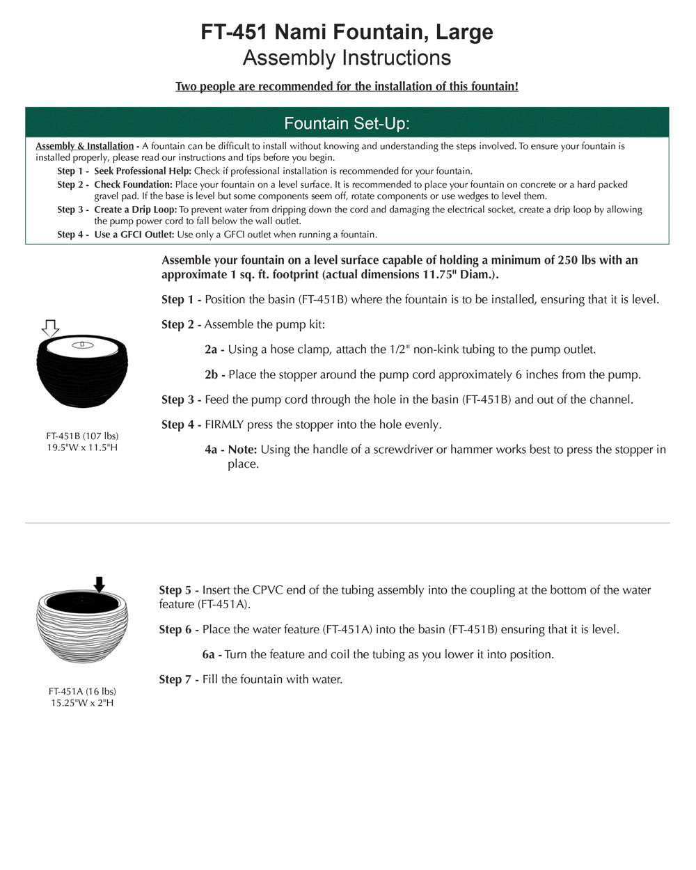 Nami Fountain - Large