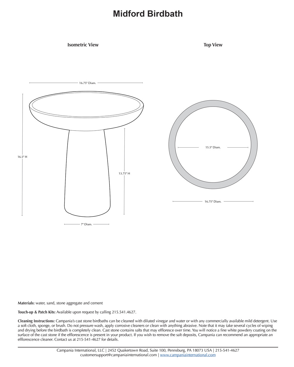Midford Birdbath
