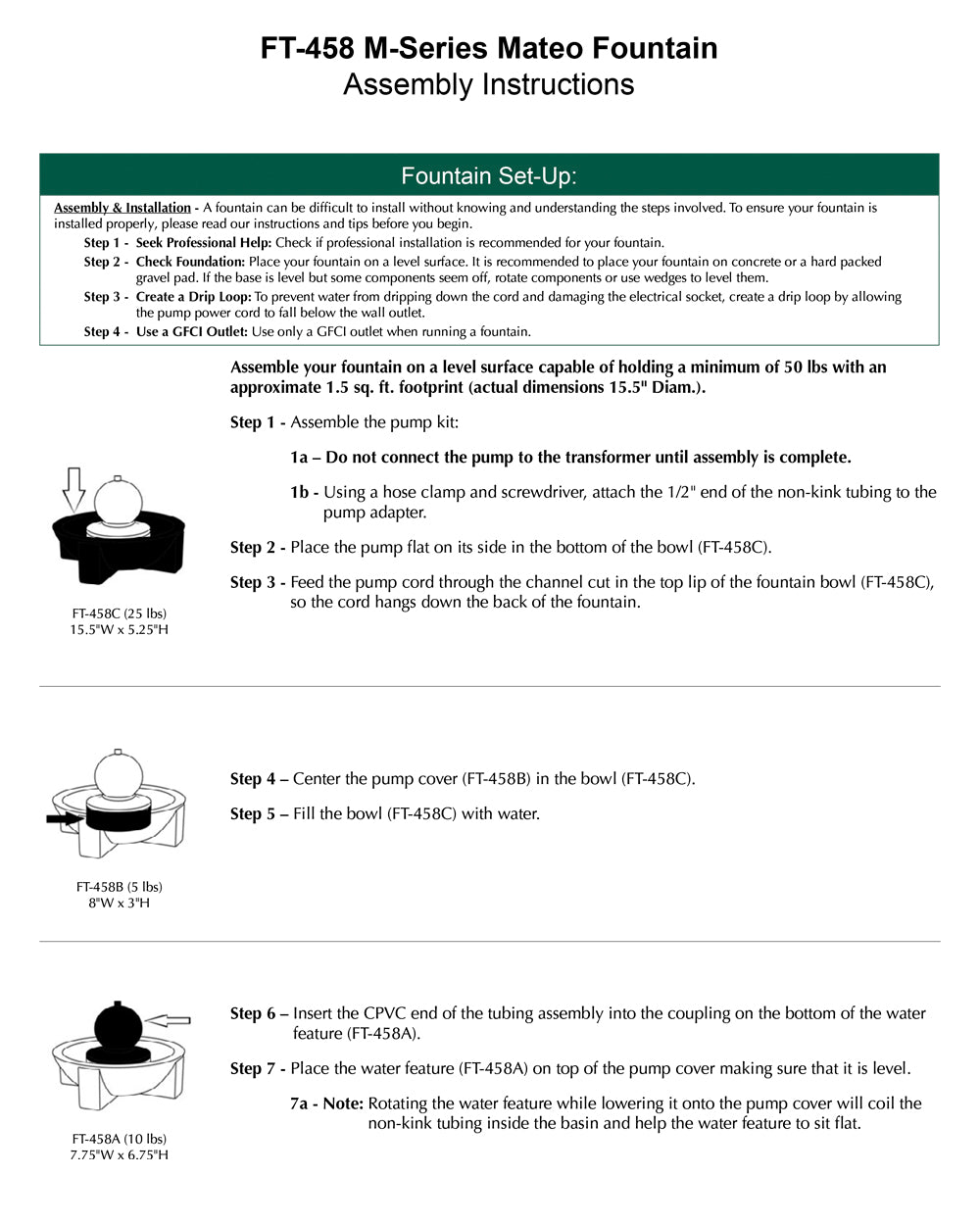 M-Series Mateo Fountain