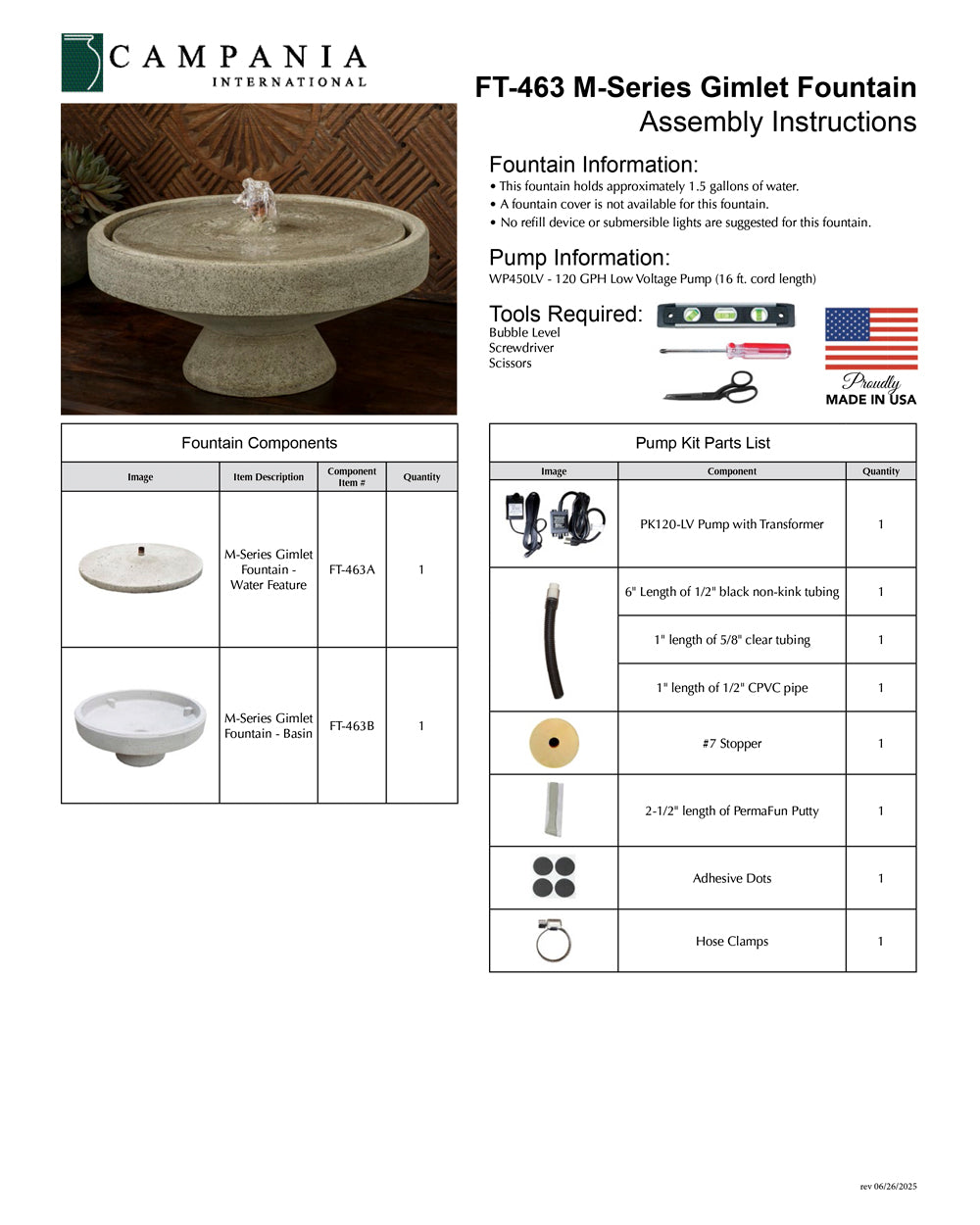 M-Series Gimlet Fountain