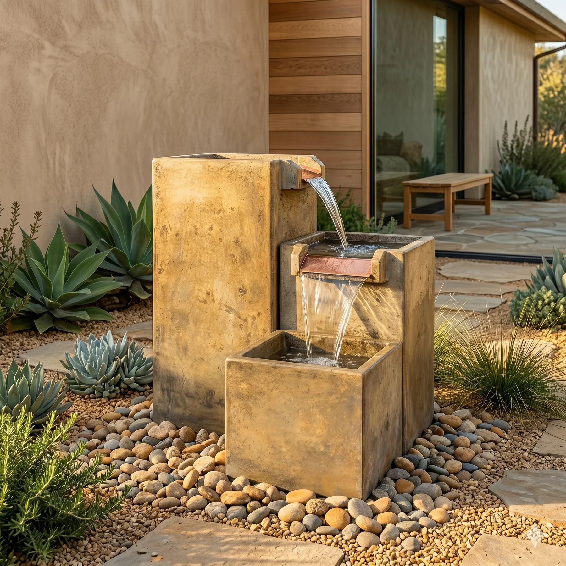Square Cascade Fountain