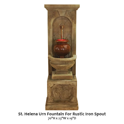 Giannini Garden St. Helena Urn Fountain - Thumbnail 2