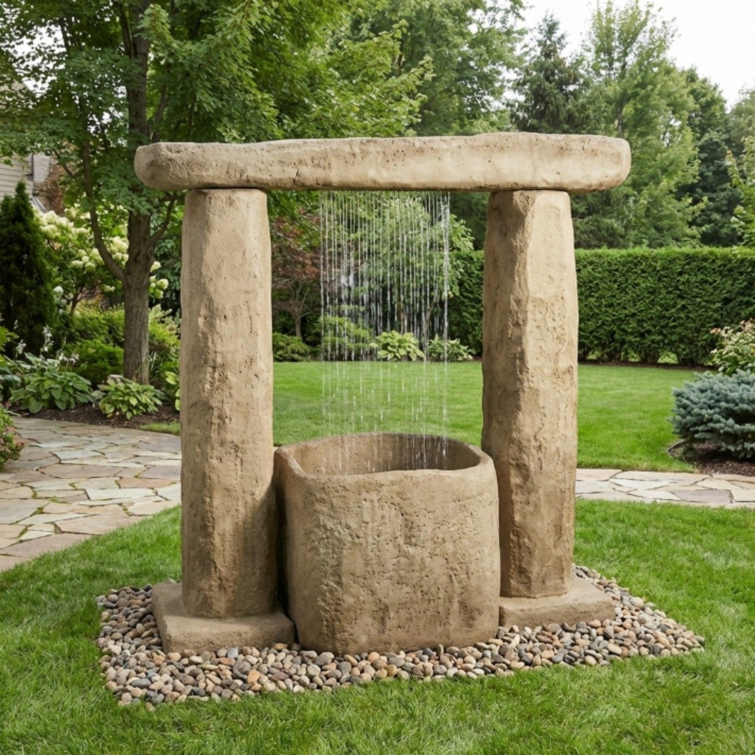Stonehenge Outdoor Fountain