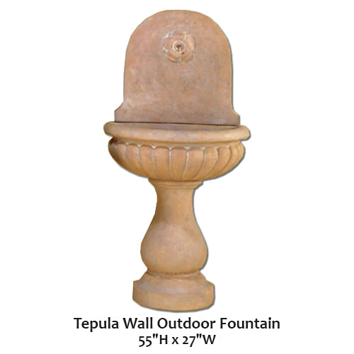 Tepula Wall Outdoor Fountain