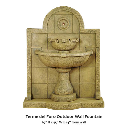 Terme del Foro Outdoor Wall Fountain