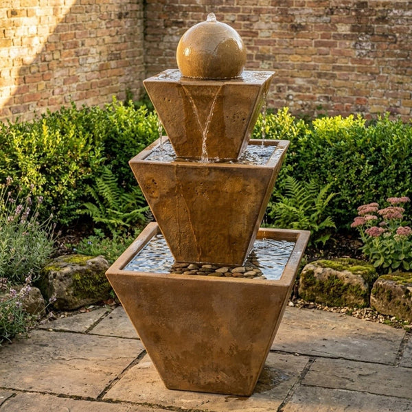 Three Tier Fountain With Ball