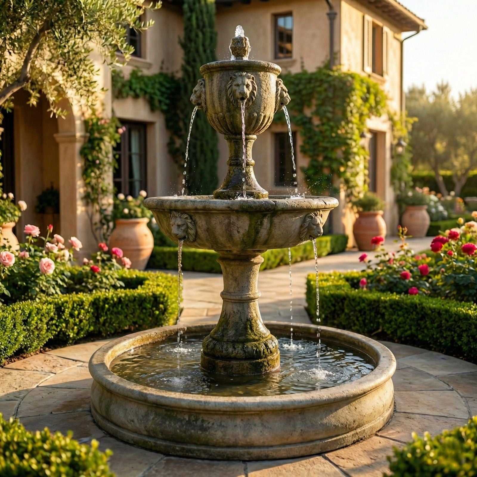Tiberina Pond Outdoor Water Fountain