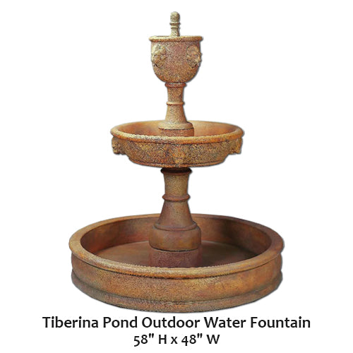 Tiberina Pond Outdoor Water Fountain
