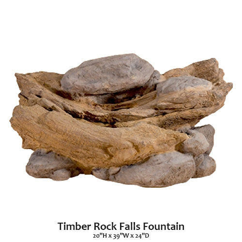 Falls Rocks Design Timber Rock Falls Fountain