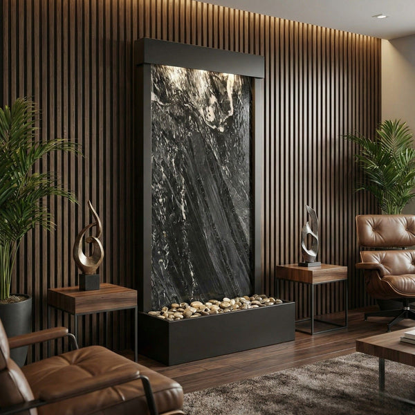 Tranquil River Floor Fountain - Rear Mount