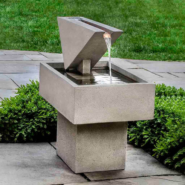 Triad Modern Garden Water Fountain