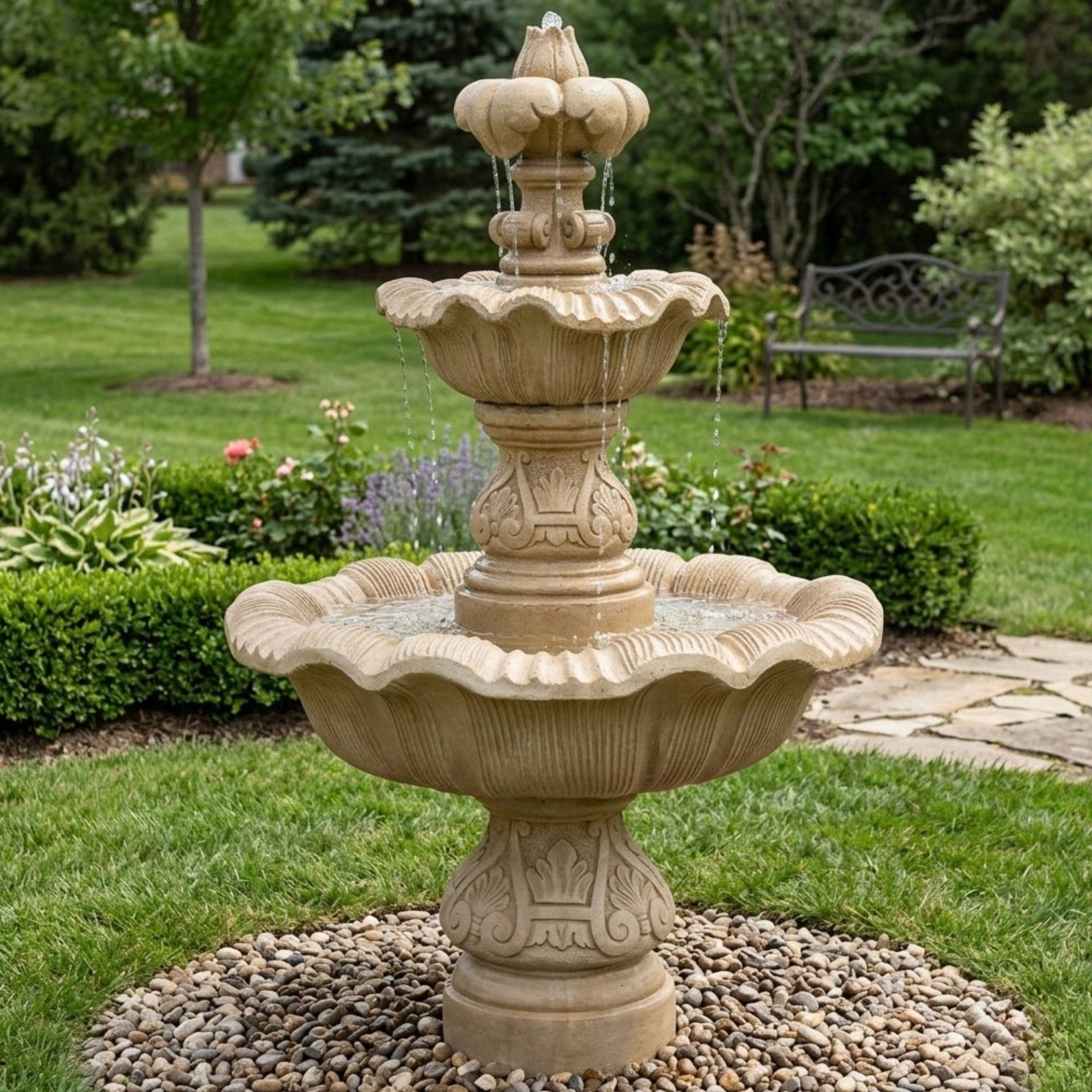 Two Tier Renaissance Fountain