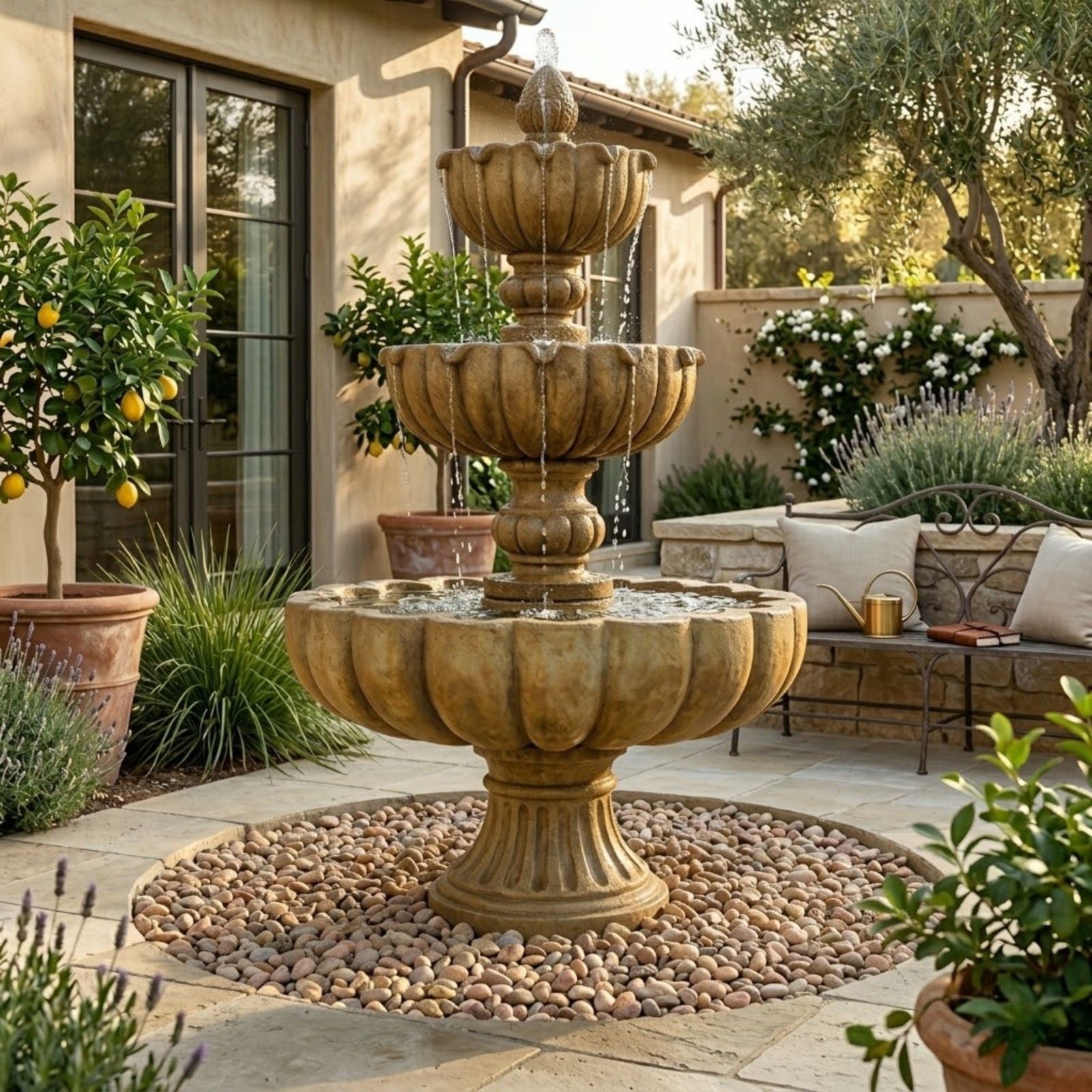 Urbino Grande Three Tier Fountain