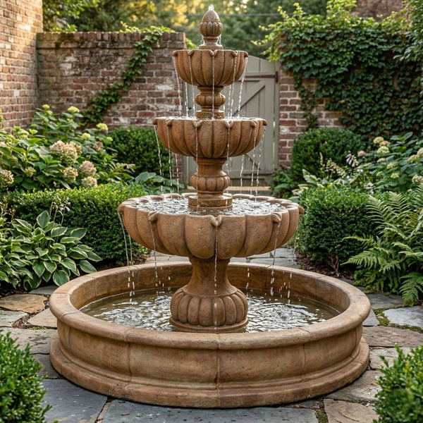 Urbino Grande Three Tier Pond Fountain