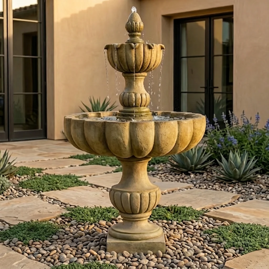 Urbino Grande Tall Two Tier Fountain