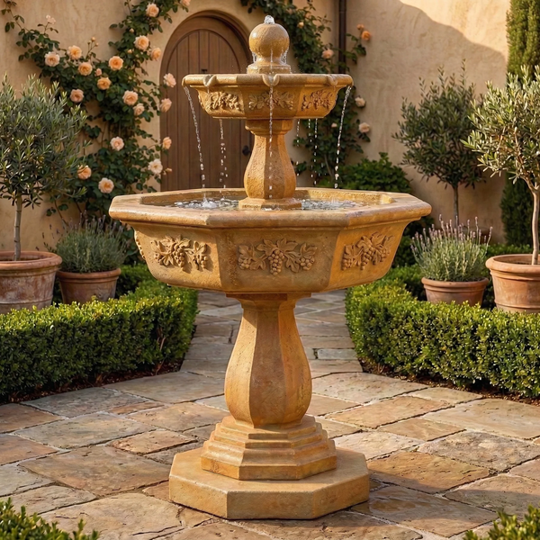Uva Two Tier Outdoor Water Fountain