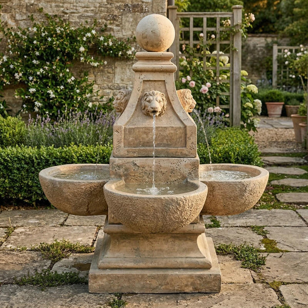 Venetian Lion Outdoor Water Fountain