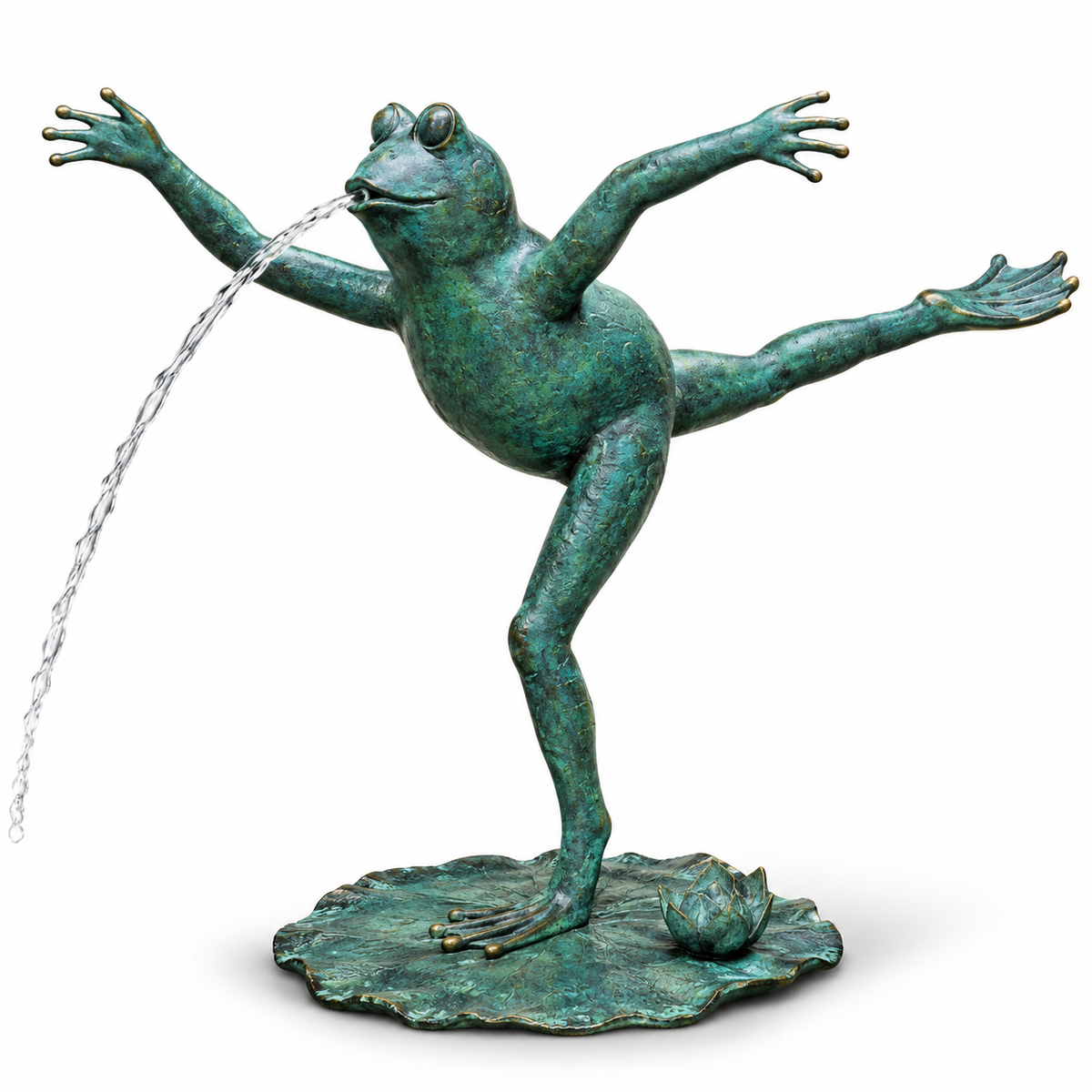 Brass Baron Yoga Frog | Pool Accent