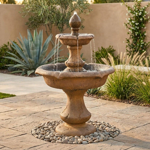 Verona Two Tier Garden Fountain - Short