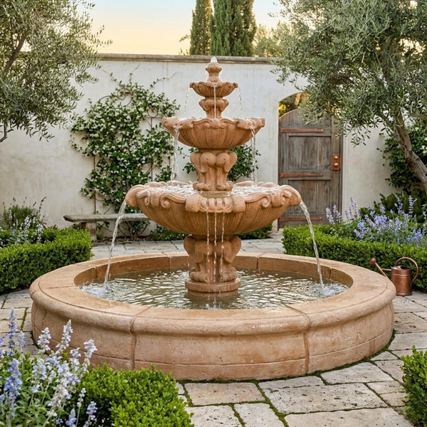 Vesuvio Fountain with Fiore Pond