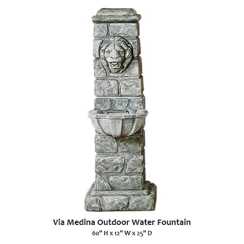 Via Medina Outdoor Water Fountain