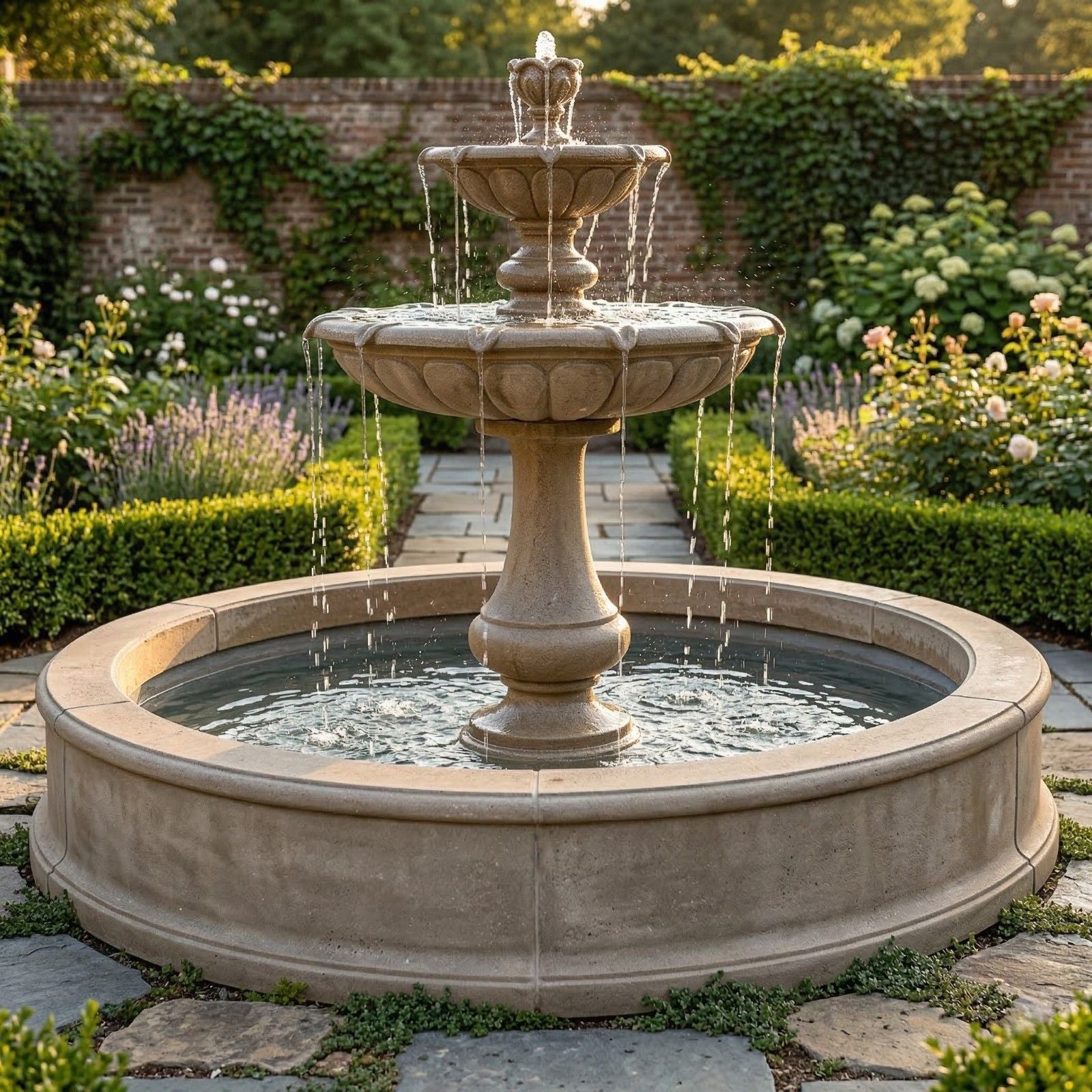 Vicentina Fountain with Pond