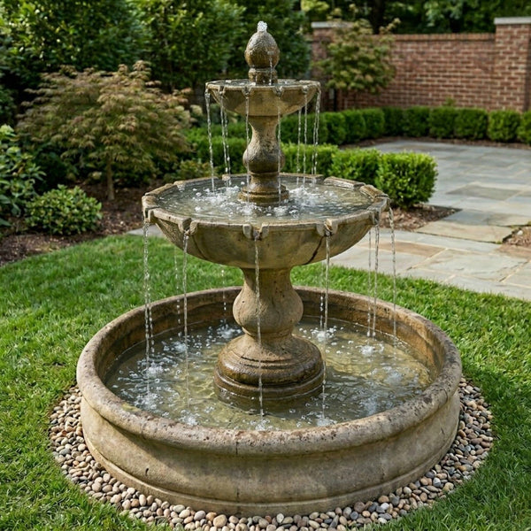 Vicenza Tiered Outdoor Fountain with Basin