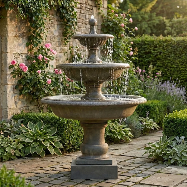 Vicobello Tiered Outdoor Water Fountain