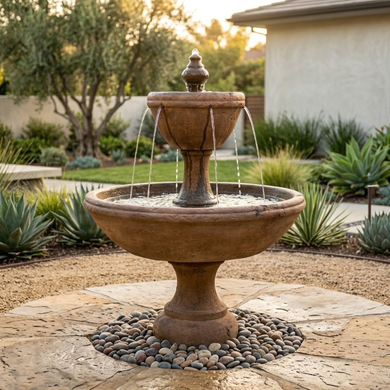 Vignoble Tiered Garden Fountain
