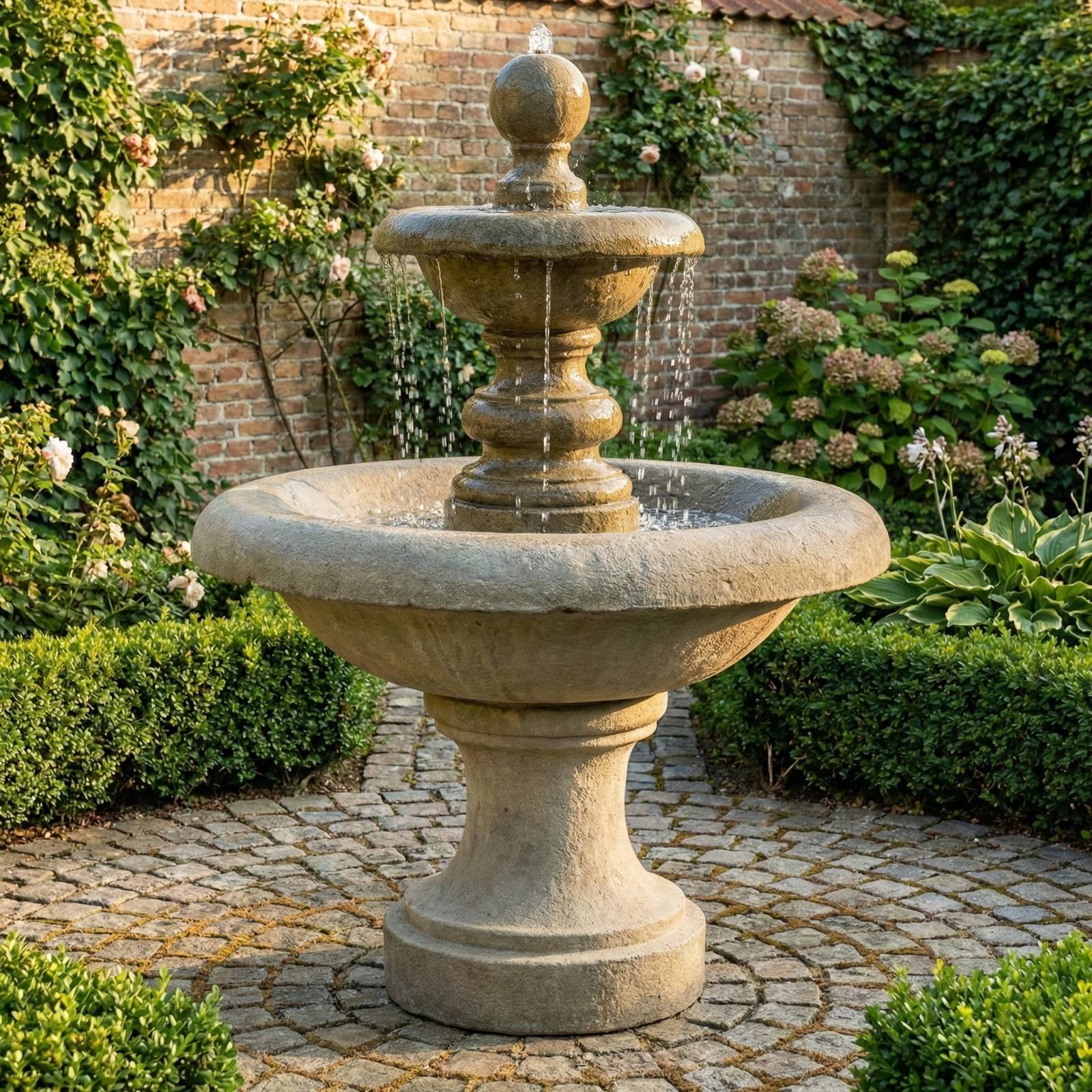 Villa Santini Two Tier Fountain
