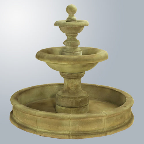 Villa Santini Two Tier Pond Fountain Short