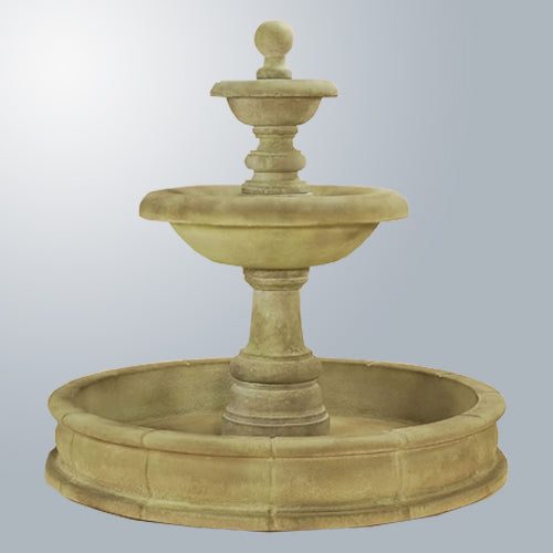Villa Santini Two Tier Pond Fountain Tall