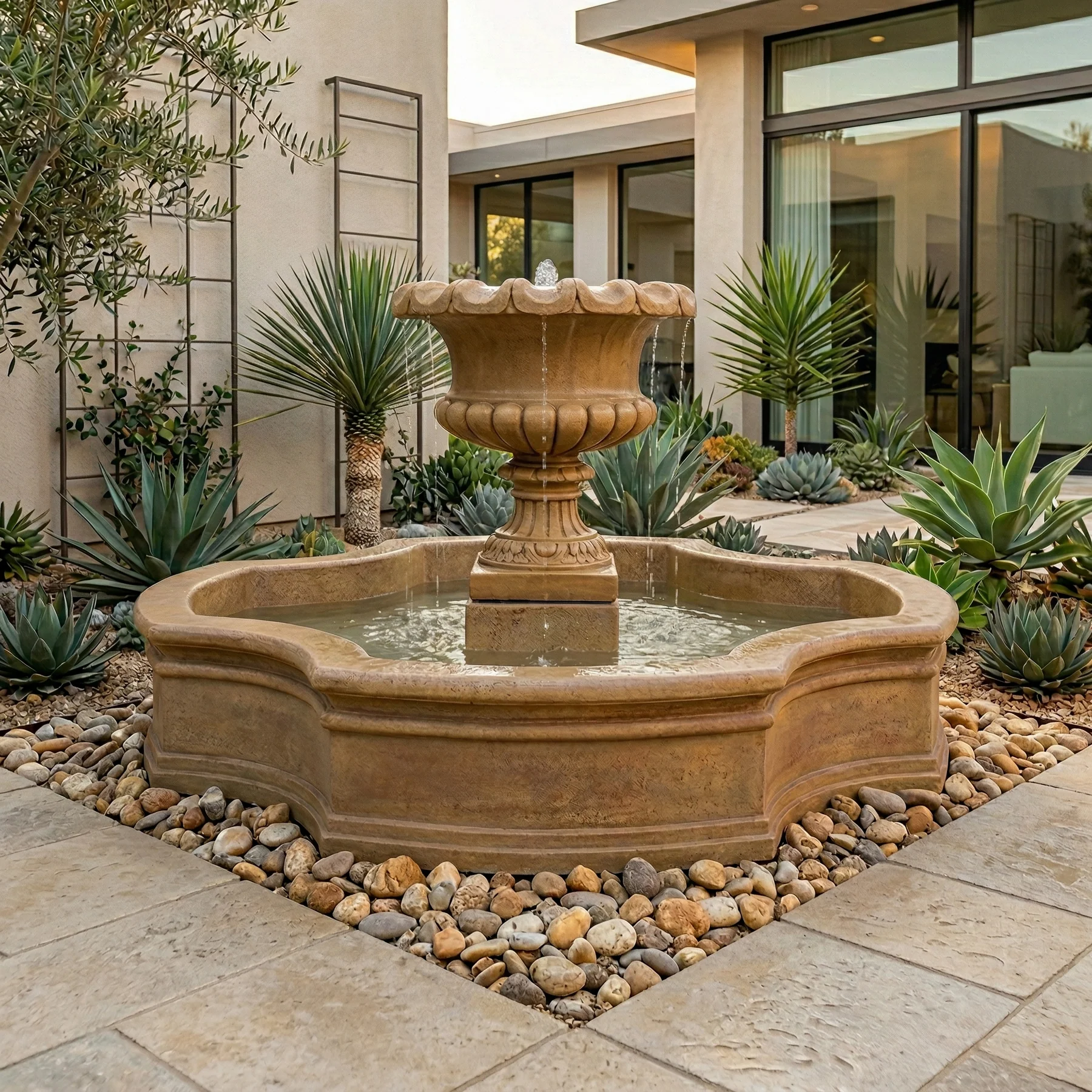 Villa Regina Pond Fountain