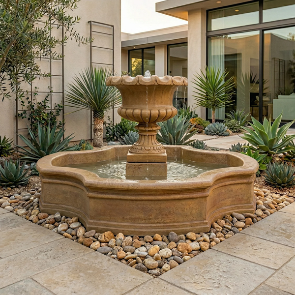 Villa Regina Pond Fountain