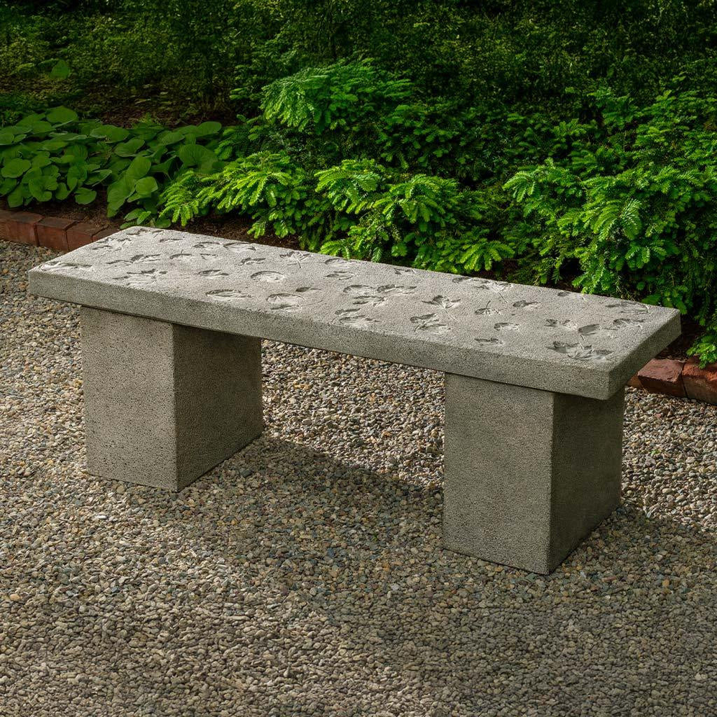 Woodland Leaves Backless Garden Bench