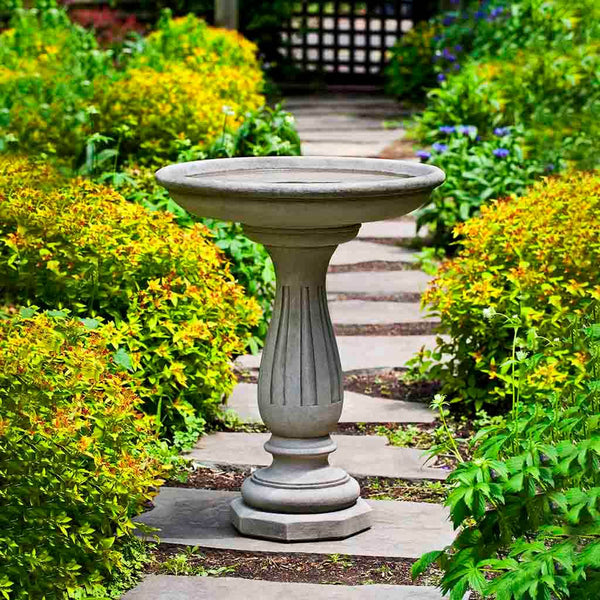 Wyndmoor Cast Stone Birdbath