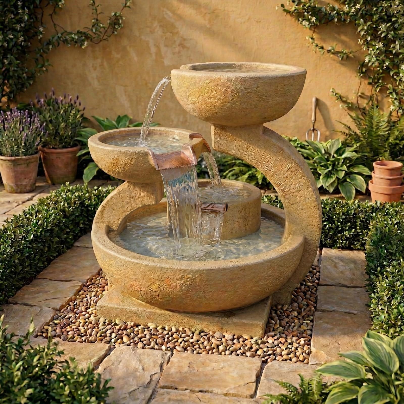 Zen Three Bowl Fountain