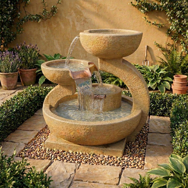Zen Three Bowl Fountain