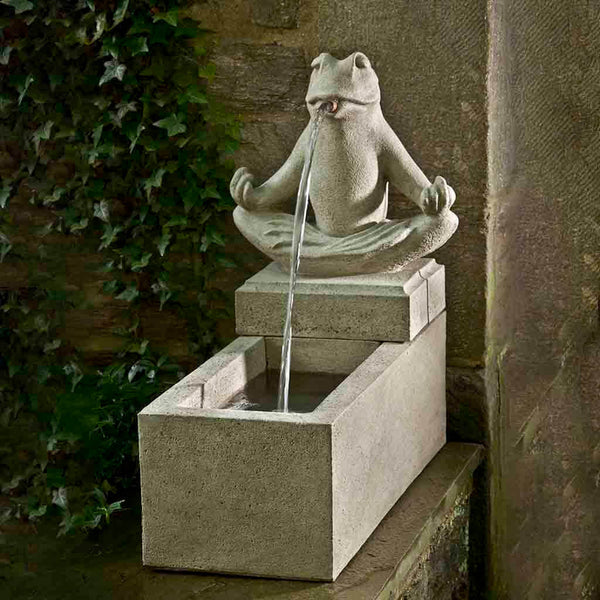 Zen Plinth Frog Water Fountain