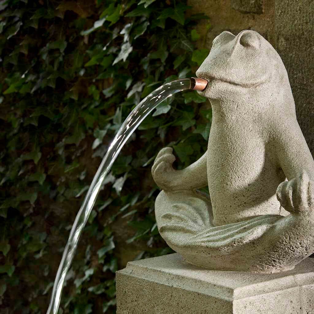 Zen Plinth Frog Water Fountain
