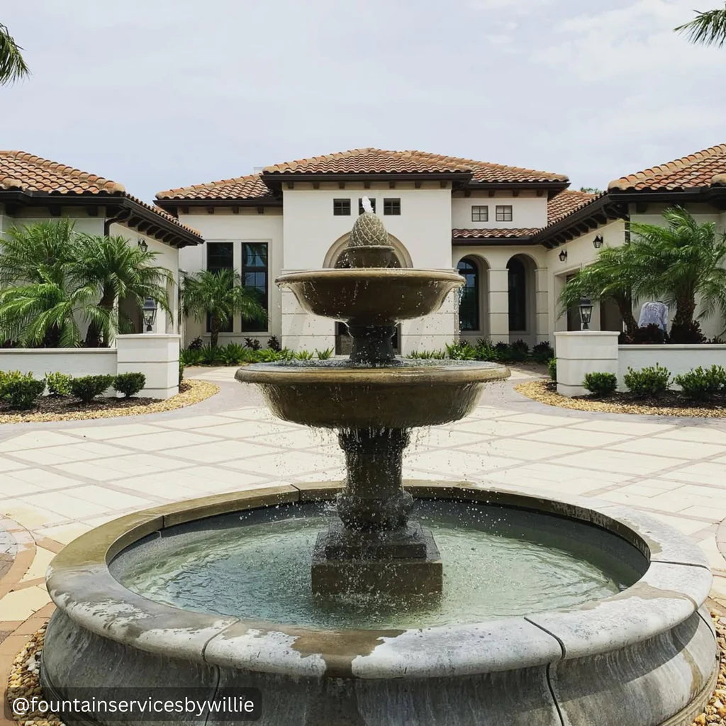 Beaufort Outdoor Water Fountain with Pool