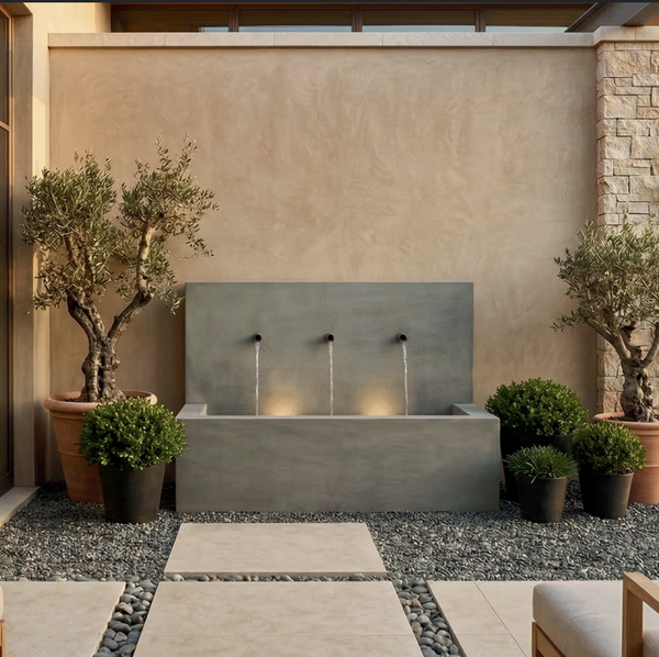 Long Beach Wall Outdoor Fountain