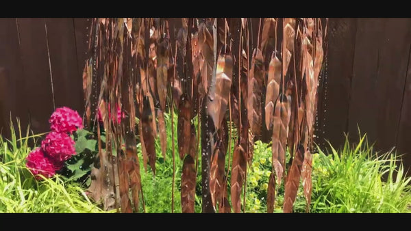 45" Copper Weeping Willow Garden Fountain