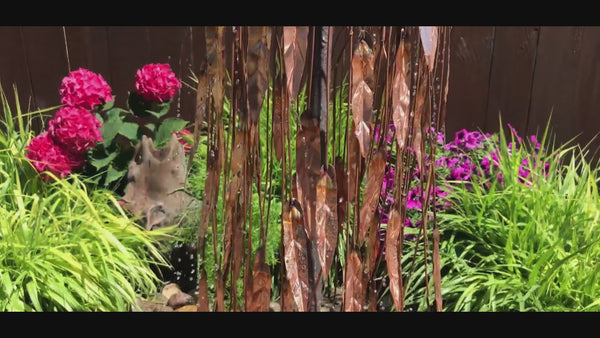 37" Copper Weeping Willow Garden Fountain