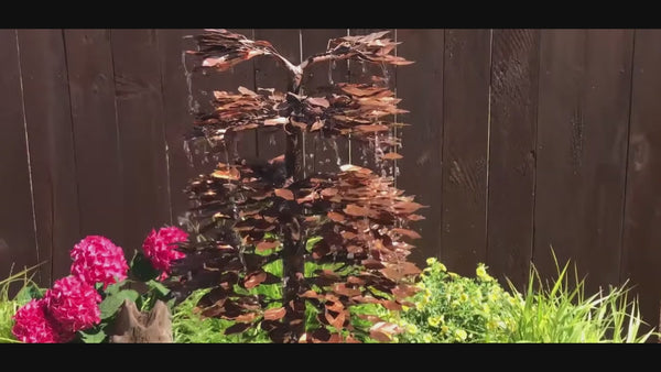 40" Copper Sequoia Tree Garden Fountain