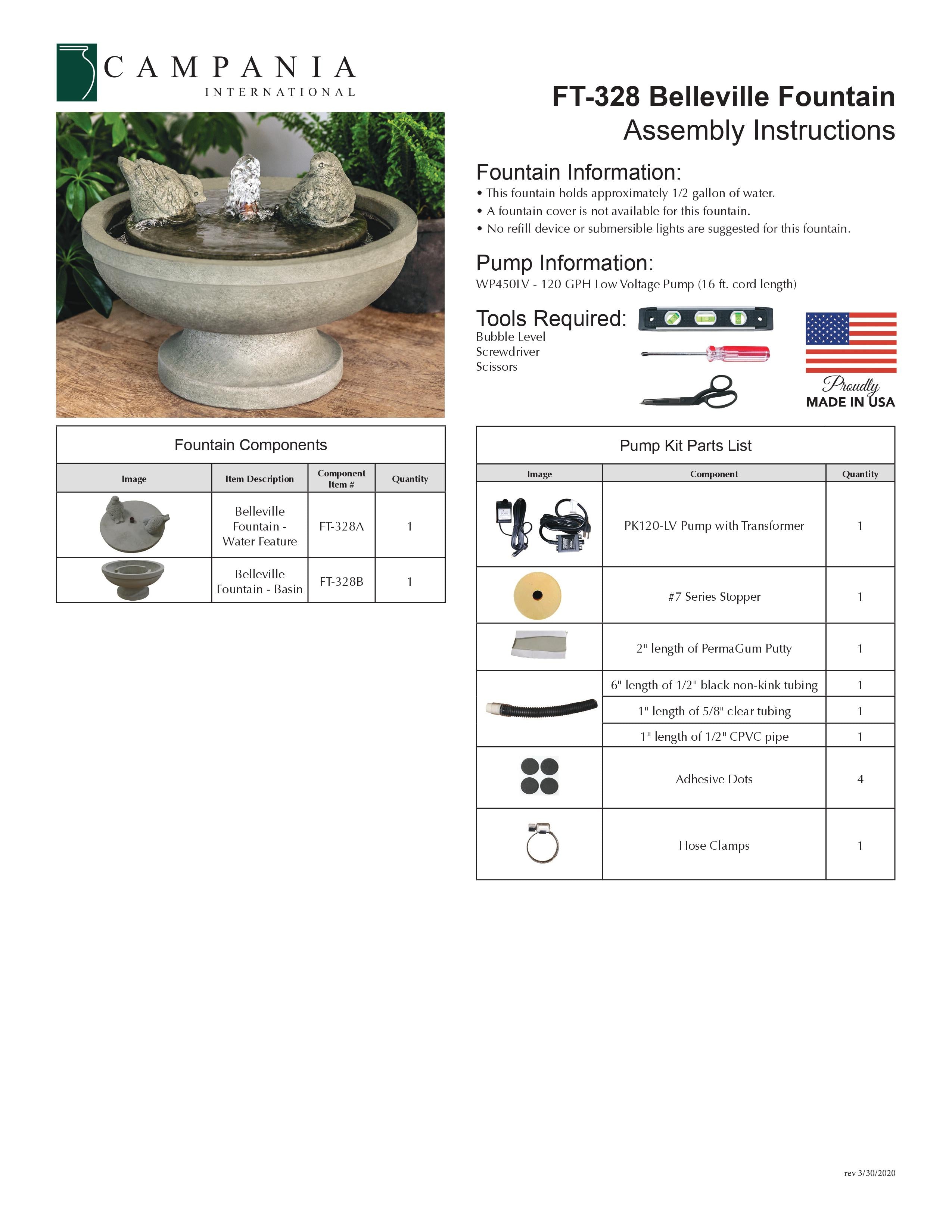 Belleville Garden Fountain