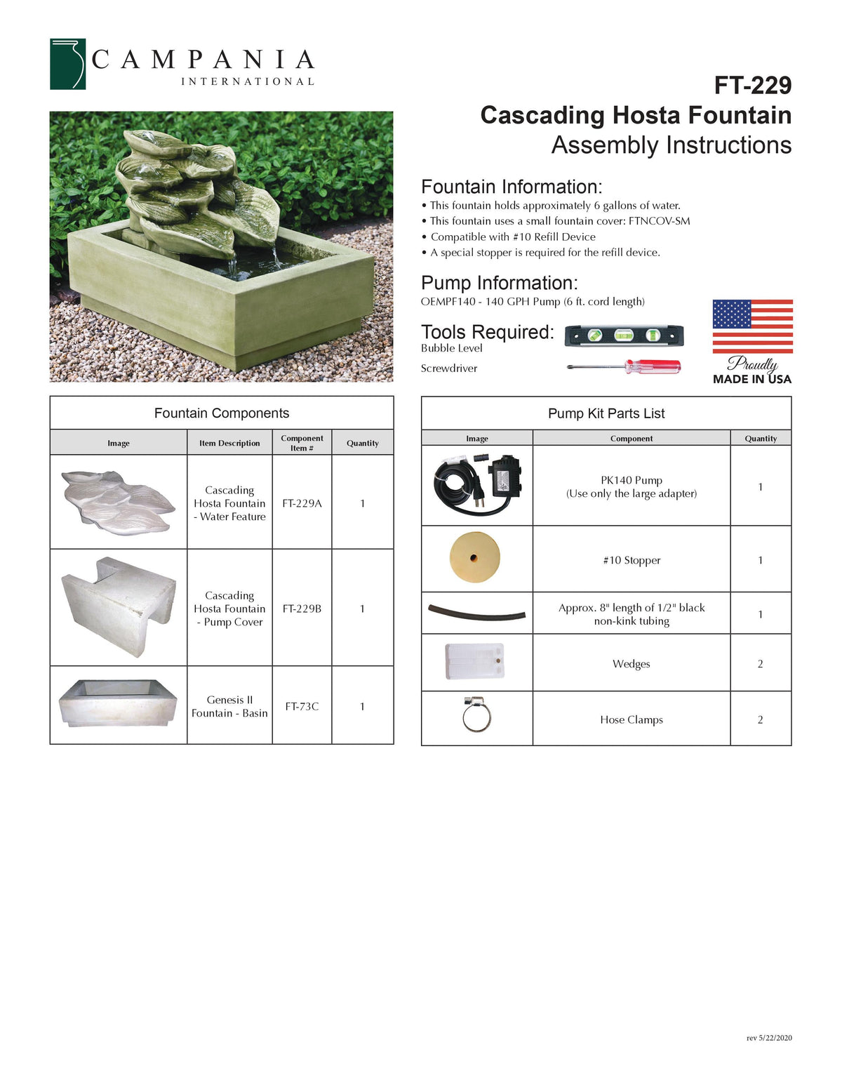 Cascading Hosta Fountain