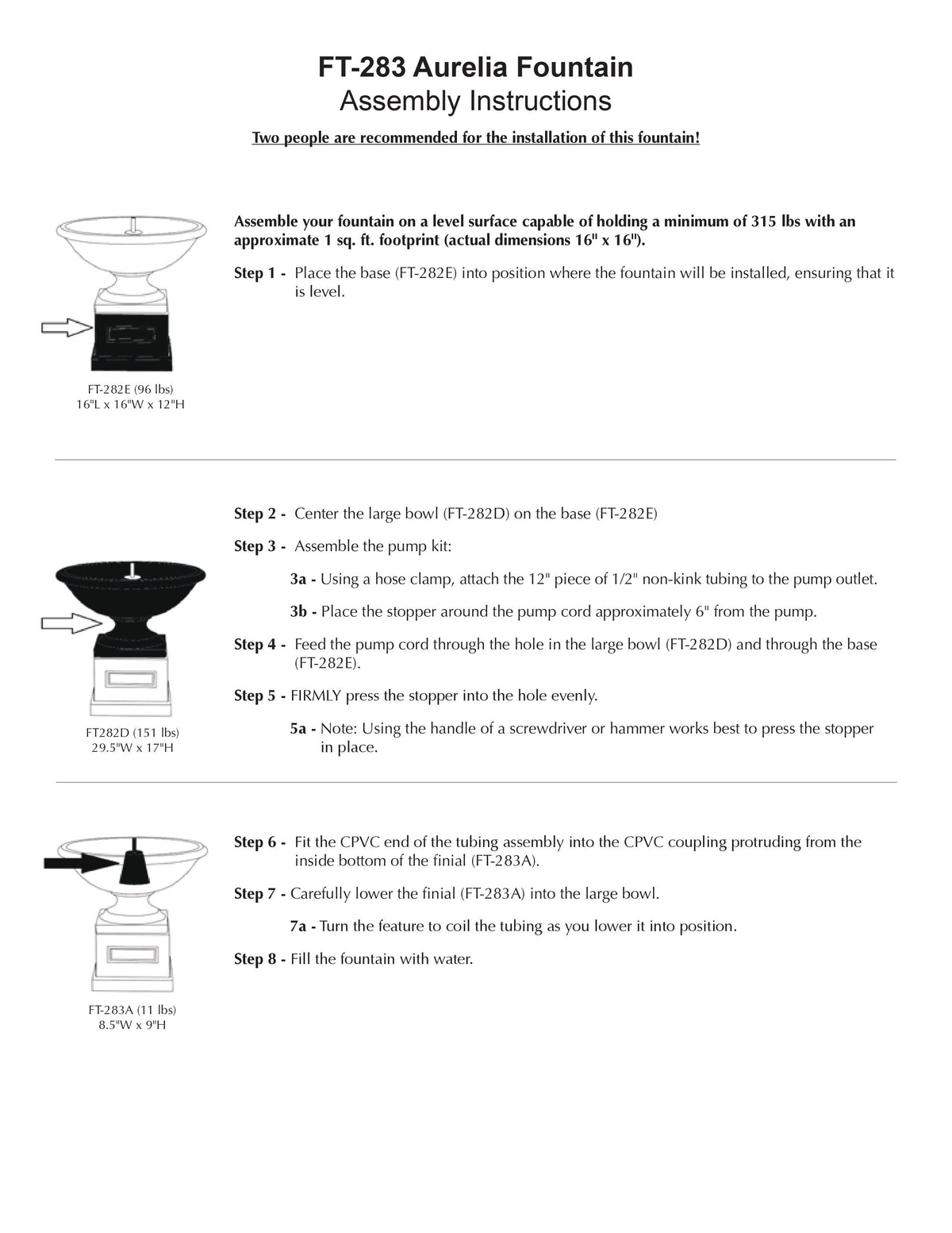 Aurelia Water Fountain by Campania